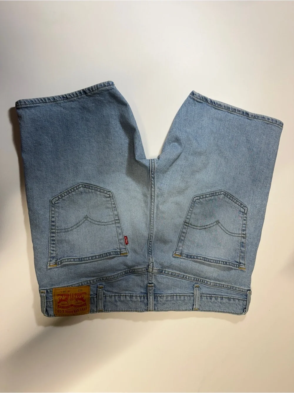 Levi's Light‎ Blue Denim with Contrast Topstitching Shorts